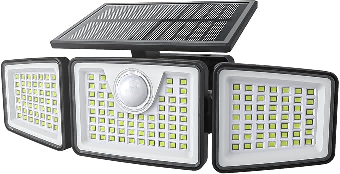 daphino 2500LM Solar Lights Outdoor by ChargebySunLightUpHome