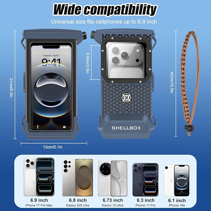 Underwater Phone Case for Snorkeling & Diving, IP68 Waterproof Case for Swimming - Image 7