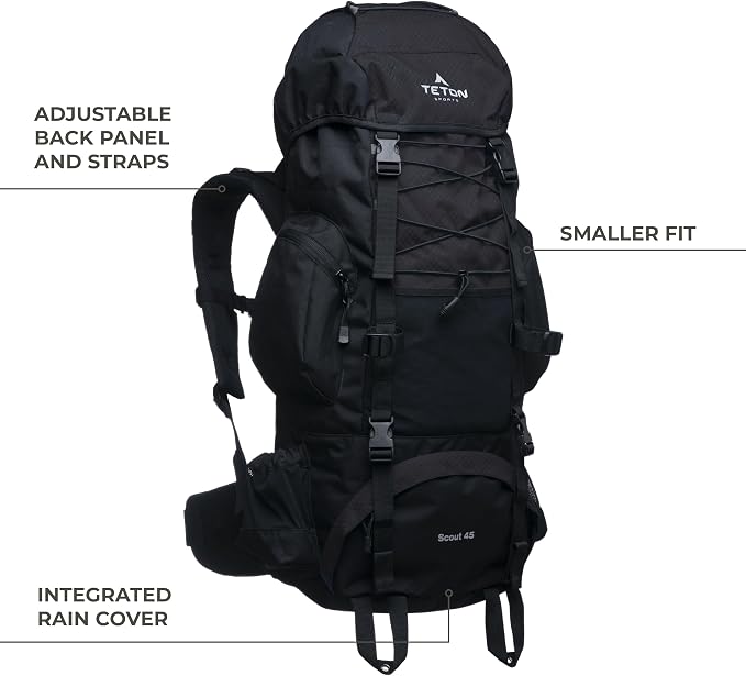 Teton 55L Scout Internal Frame Backpack - Image 2