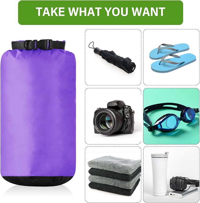 6 Pcs Waterproof Dry Bag Sack Lightweight Outdoor Dry Bags 35 L, 20 L, 15 L - Image 5
