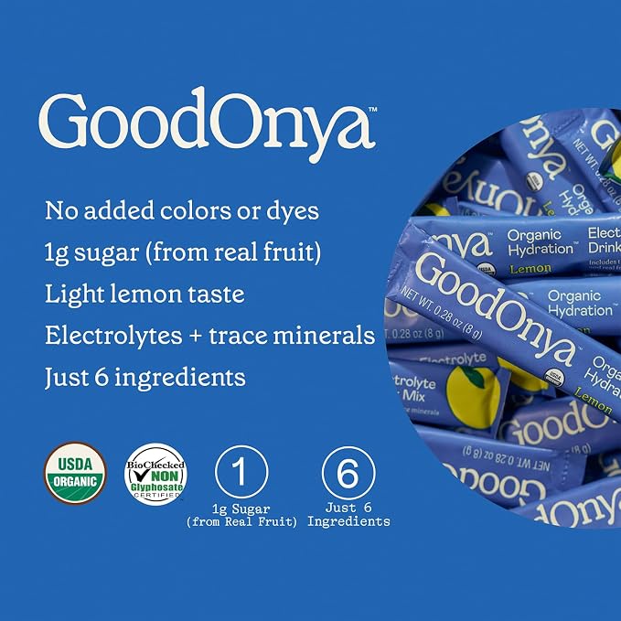 GOODONYA Organic Hydration Electrolyte Drink Mix, Certified Organic Hydration - Image 6