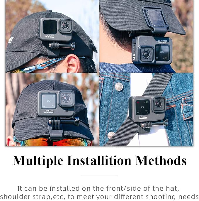 SUREWO Baseball Hat Clip Mount Baseball Cap Clamp Quick Release Mount Compatible - Image 6