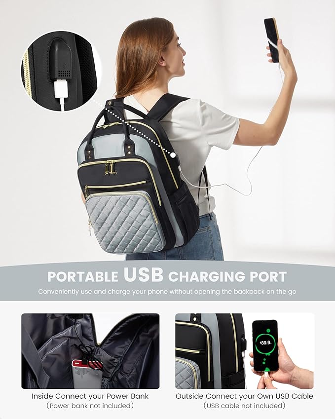 LOVEVOOK Laptop Backpack, High-Strength Tear-Resistant and Waterproof Oxford - Image 5