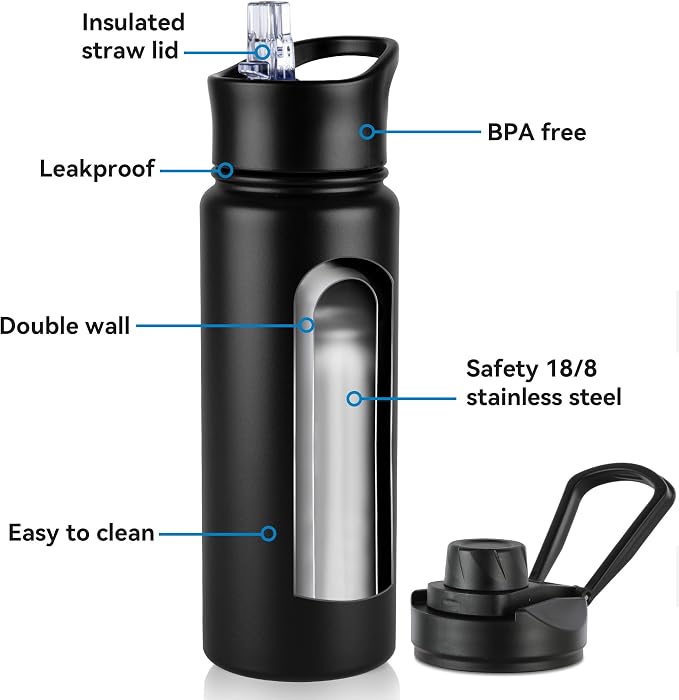 24oz Insulated Water Bottle - Image 2