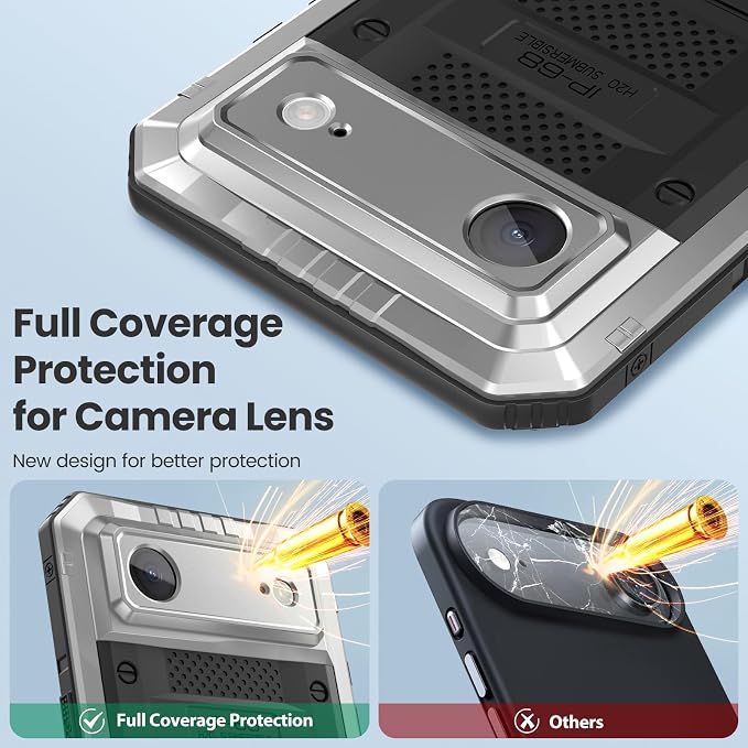 Mitywah Waterproof Case for iPhone Air, Military Grade Rugged Metal Case - Image 6