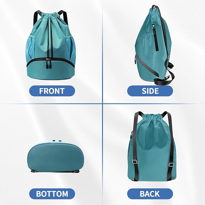 JELUTAR Drawstring Backpack Gym Bag - Image 7