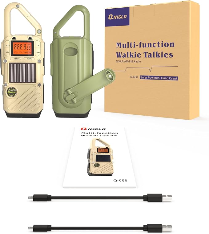 Walkie Talkies for Adults Rechargeable, FM/NOAA Emergency Radios - Image 8