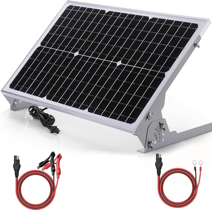 SUNER POWER 12V 30W Solar Battery Charger Maintainer, Built-in UltraSmart MPPT by SUNERPOWER