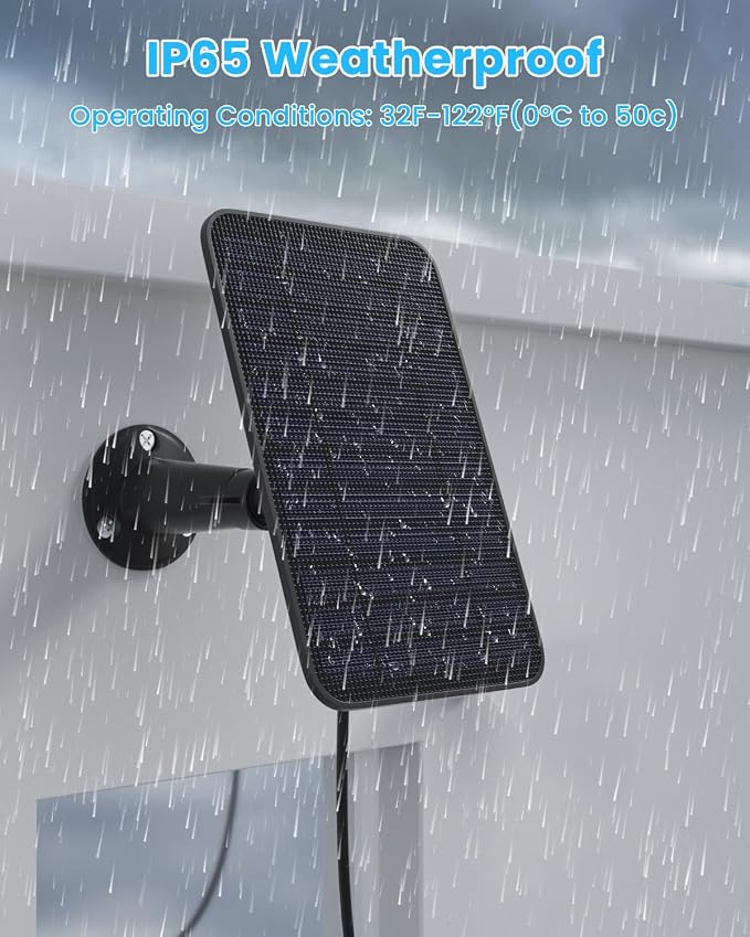 5W Solar Panel Compatible with Blink Outdoor 4/Outdoor 2K+ Camera, Solar Panel - Image 5