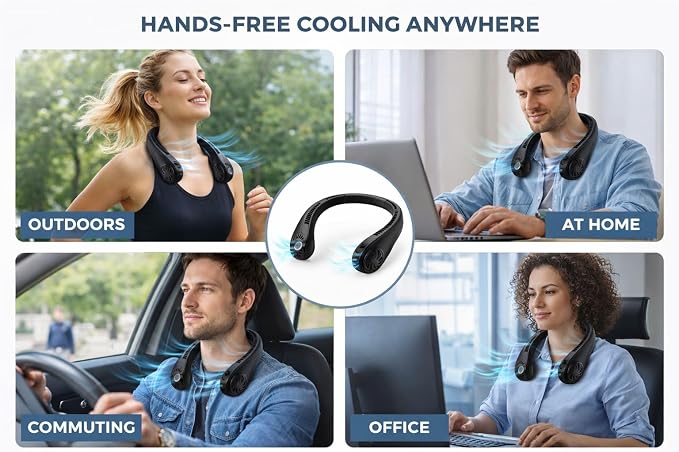 Portable Neck Fan, Bladeless Neck Fan - Image 2