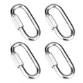 4Pcs 3 Inch 316 Heavy Duty Stainless Steel Screw Chain Quick Links, High by Vmuter