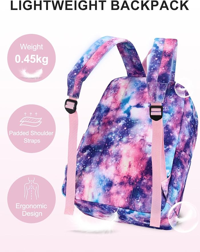 VASCHY Backpack for School, Lightweight Water Resistant Bookbag Casual Daypack - Image 5