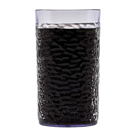 G.E.T. 3316-CL Heavy-Duty Shatterproof Plastic Pebbled Tumbler, 16 Ounce by Unknown