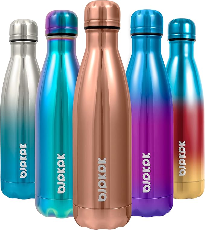 BJPKPK Stainless Steel Water Bottles 17oz Insulated Water Bottle Keep Cold And by BJPKPK