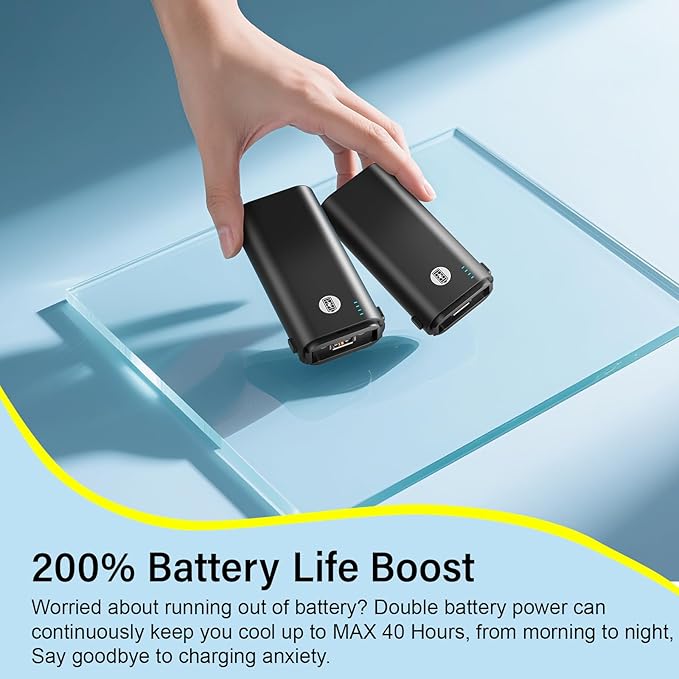 HandFan 10400mAh Powerful Handheld Fan, 40Hrs Long-Lasted Hand Fan Rechargeable - Image 2