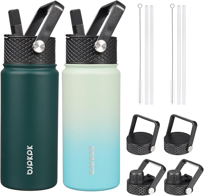BJPKPK 2 Pack Insulated Water Bottles by BJPKPK