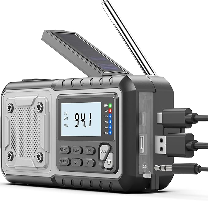 Emergency Weather Radio 5000mAh by SIYEGK