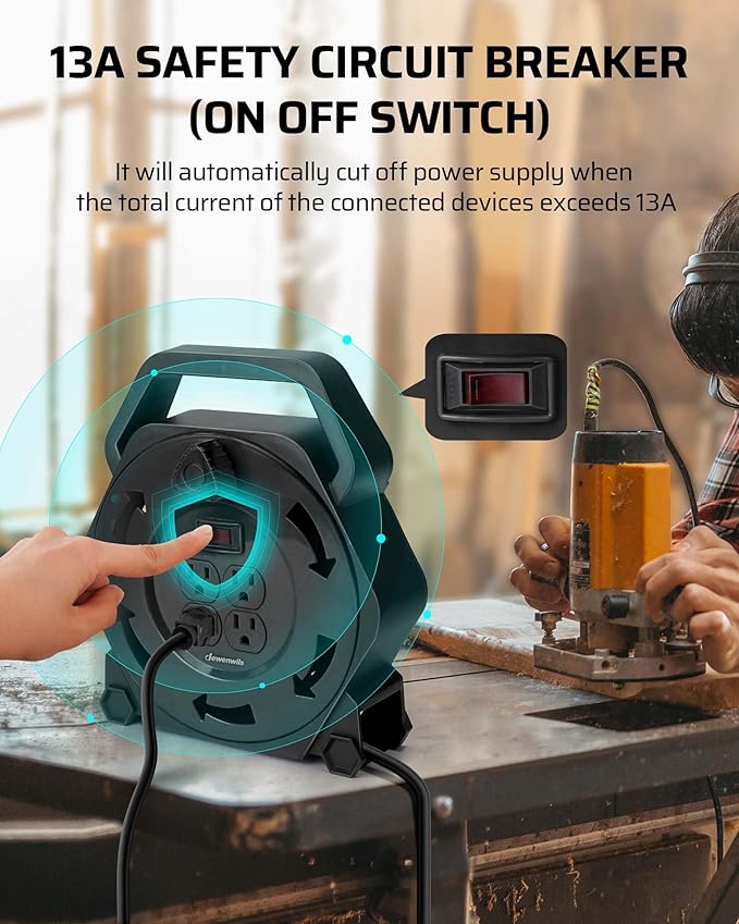 DEWENWILS Extension Cord Reel - Image 4