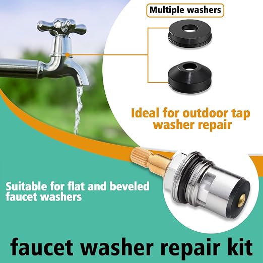 XBVV 106 PCS Faucet Washer Assortment Kit - Image 7