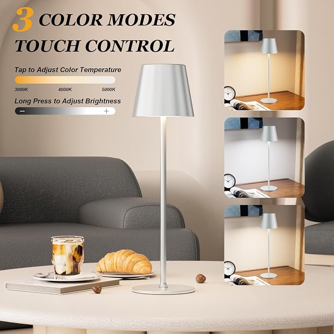 Kakanuo Cordless Table Lamp Rechargeable - Image 2