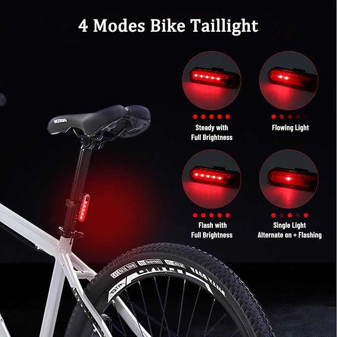 Suruid Super Bright LED Bike Light, USB Rechargeable Bicycle Headlight - Image 5