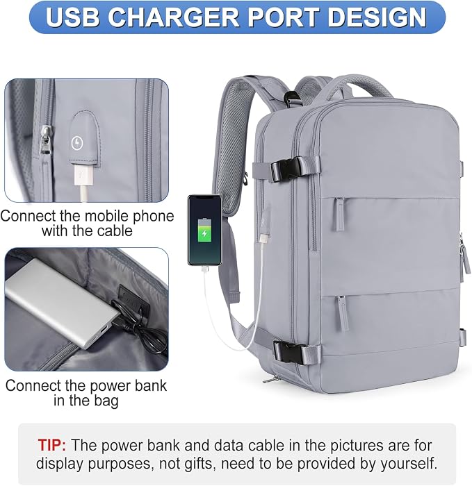 Large Personal Item Travel Backpack - Image 6