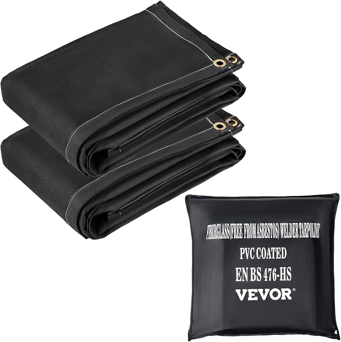 VEVOR Fire Blankets, 2 Pack Welding Blankets, 1022°F Flame Retardant Blanket by VEVOR