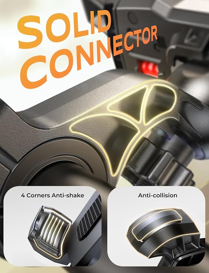 Zewdov Motorcycle Phone Mount, Upgrade Bike Phone Holder, 360° Rotatable Phone - Image 3