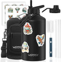 87oz Insulated Water Bottle, BPA Free&Leak Proof, 1.5 Gallon Stainless Steel by Watersy
