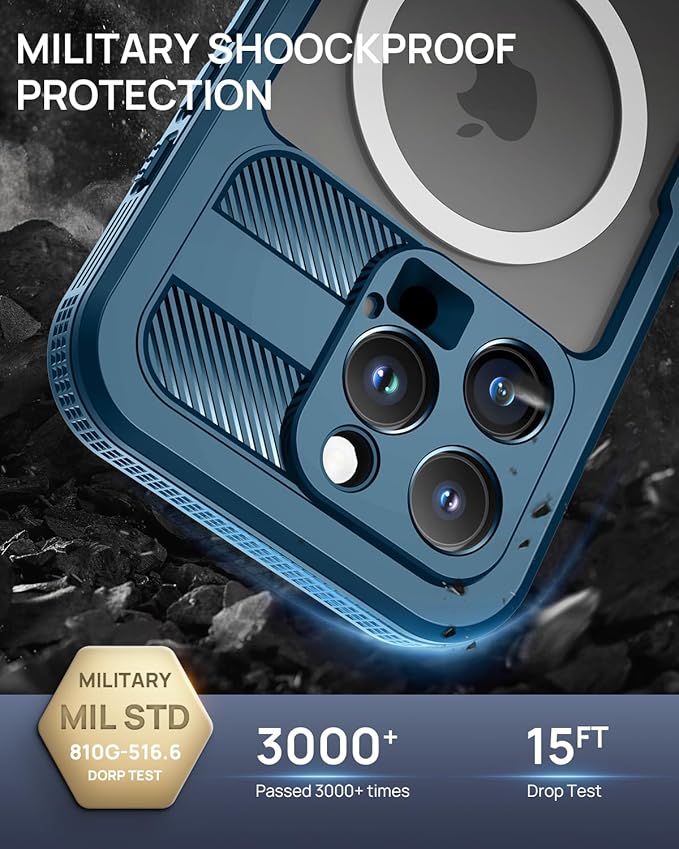 Lanhiem Magnetic for iPhone 16 Pro Case, IP68 Waterproof Dustproof Case - Image 5