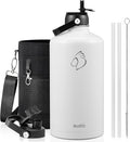 BUZIO Gallon Water Bottle Insulated, 128 oz Large Water Jug Vacuum Stainless by BUZIO