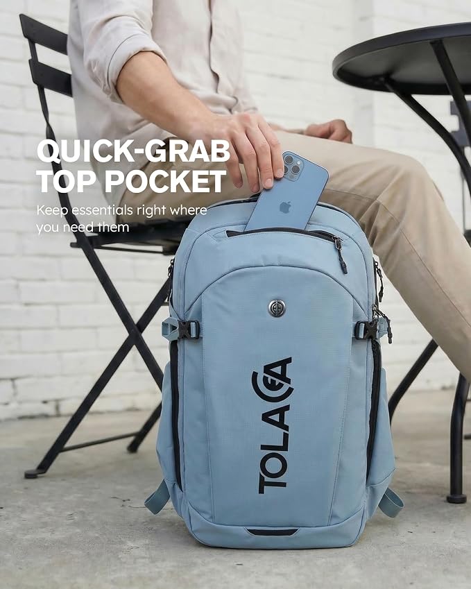 Tolaccea Travel Laptop Backpack 32L, TSA Friendly Flight Approved Computer Work - Image 4
