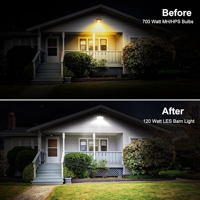 Karjoefar LED Barn Light, Dusk to Dawn Outdoor Lighting - Image 5