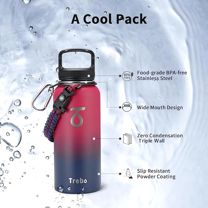 Trebo 32oz Water Bottle Insulated - Image 6