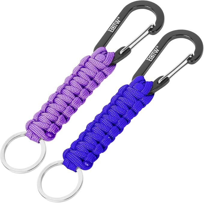 EOTW Paracord Keychain for Men Women Paracord Carabiner Backpack Keychain by EOTW