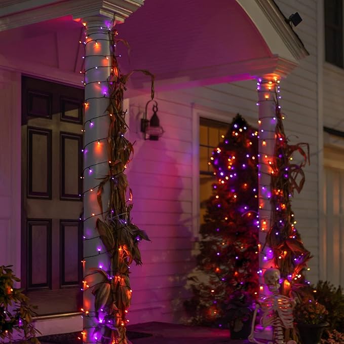 DAZZLE BRIGHT Halloween 300 LED String Lights, 100FT String Lights - Image 2