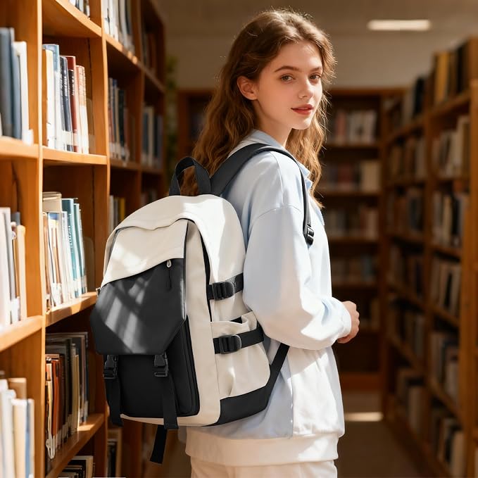 coowoz School Bag Lightweight Casual Daypack College Laptop Backpack - Image 2