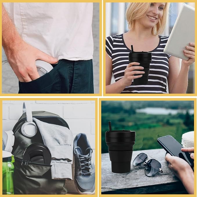12 Oz Silicone Collapsible Travel Cup - Image 7
