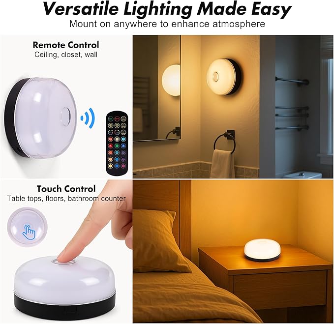 4-Pack Rechargeable Shower Lights - Image 5