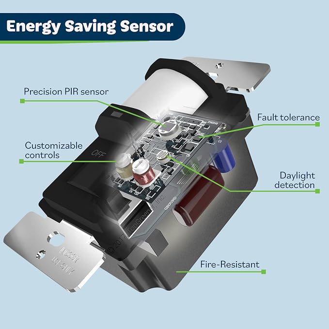 TOPGREENER in Wall PIR Motion Sensor Light Switch, Occupancy Sensor Switch - Image 4