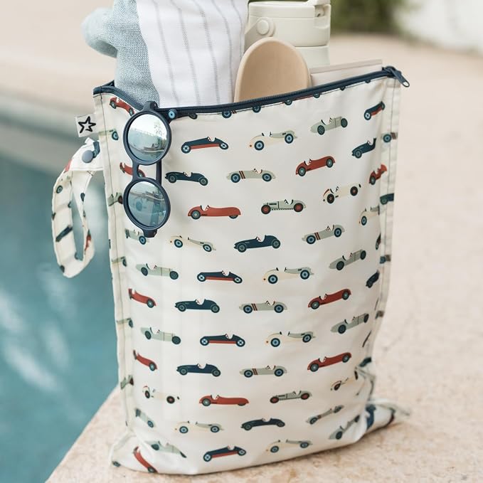Tiny Twinkle Mess Proof Wet Bags | 2-Pack Reusable Waterproof Wet Bags - Image 5