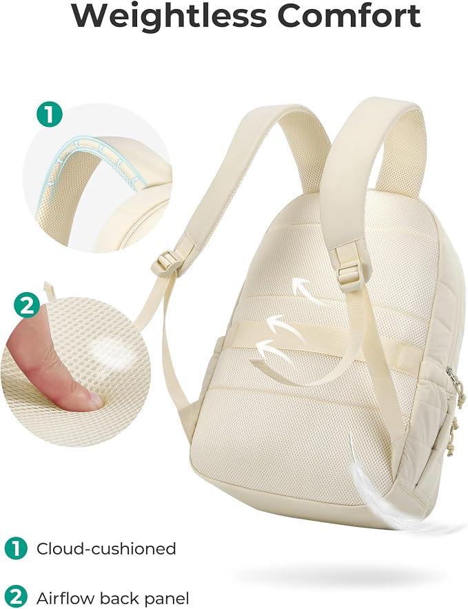 BAGSMART College Laptop Backpack, Travel Backpack - Image 7