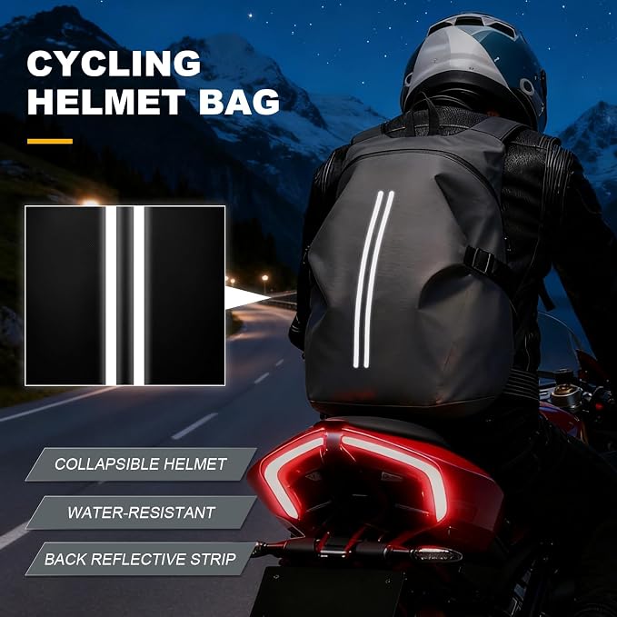 Motorcycle Helmet Backpack, Luggage Backpack - Image 5