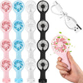 Woanger 12 Pcs Mini Handheld Fan Bulk 3 Speed USB Electric Battery Operated by Woanger