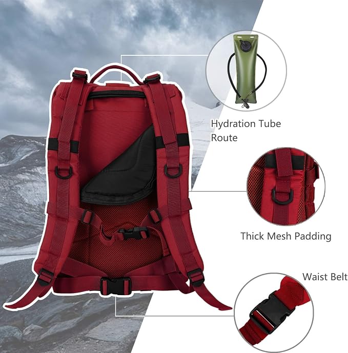 Hannibal Tactical MOLLE Assault Backpack, Tactical Backpack Military Army - Image 5