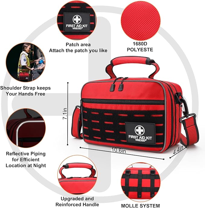 VRIEXSD Premium 450 Piece Large First Aid Kit - Image 3