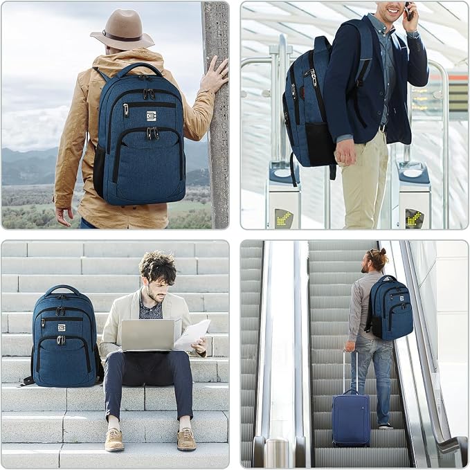 Volher Laptop Backpack, Business Travel Anti Theft Slim Durable Laptops Backpack - Image 7