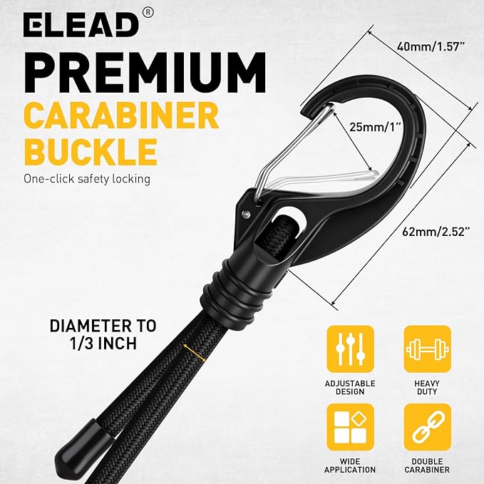8-Piece 36-inch Adjustable Bungee Cords - Image 7