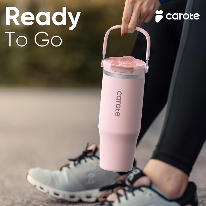 CAROTE 3-Pack Insulated Stainless Steel Water Bottles, Cup Holder Compatible - Image 8