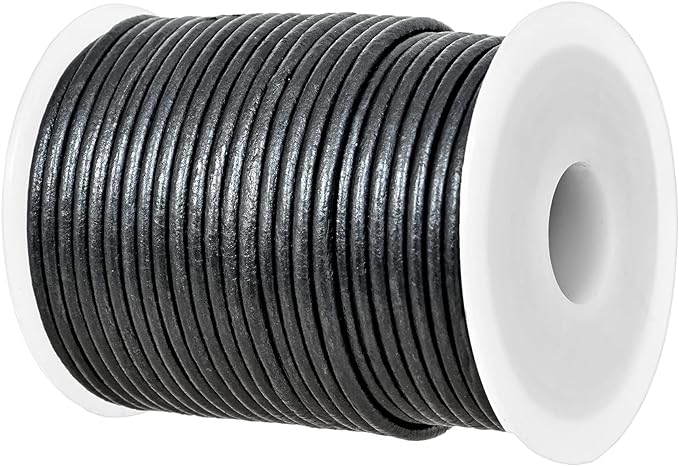 GENIQUE Real/Genuine Round Leather String Cord by GENIQUE